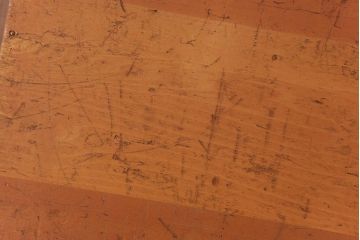 アンティーク雑貨　昭和レトロ　キューブ型の大きな積み木【立方体・大】(スツール、飾り台、花台、ディスプレイ雑貨)(1)