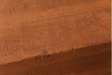 アンティーク雑貨　昭和レトロ　キューブ型の大きな積み木【立方体・大】(スツール、飾り台、花台、ディスプレイ雑貨)(2)