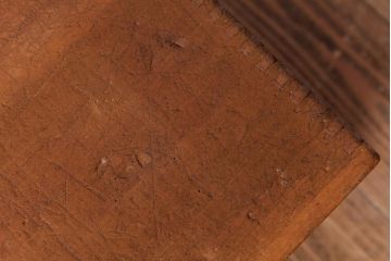 アンティーク雑貨　昭和レトロ　キューブ型の大きな積み木【立方体・大】(スツール、飾り台、花台、ディスプレイ雑貨)(2)