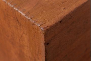 アンティーク雑貨　昭和レトロ　キューブ型の大きな積み木【立方体・大】(スツール、飾り台、花台、ディスプレイ雑貨)(2)