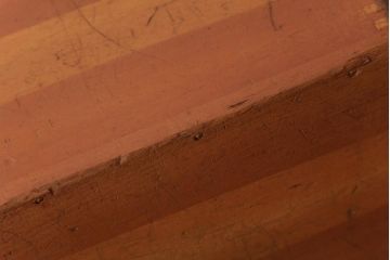 アンティーク雑貨　昭和レトロ　キューブ型の大きな積み木【立方体・大】(スツール、飾り台、花台、ディスプレイ雑貨)(3)