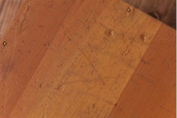 アンティーク雑貨　昭和レトロ　キューブ型の大きな積み木【立方体・大】(スツール、飾り台、花台、ディスプレイ雑貨)(3)