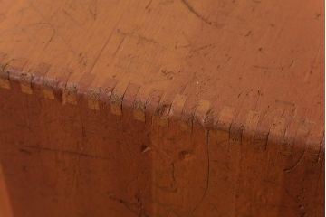 アンティーク雑貨　昭和レトロ　キューブ型の大きな積み木【立方体・大】(スツール、飾り台、花台、ディスプレイ雑貨)(3)