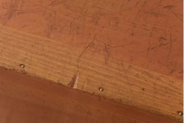 アンティーク雑貨　昭和レトロ　キューブ型の大きな積み木【立方体・大】(スツール、飾り台、花台、ディスプレイ雑貨)(3)