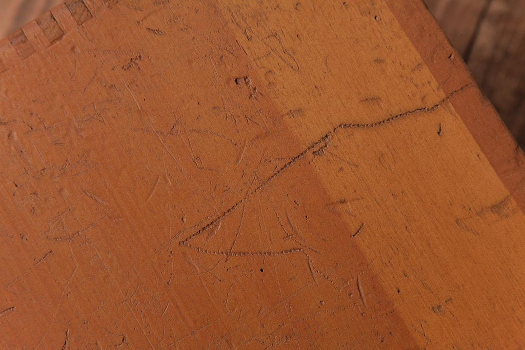 アンティーク雑貨　昭和レトロ　色々使える!大きな積み木【立方体・大】(スツール、飾り台、花台、ディスプレイ雑貨)