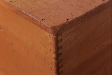 アンティーク雑貨　昭和レトロ　色々使える!大きな積み木【立方体・大】(スツール、飾り台、花台、ディスプレイ雑貨)