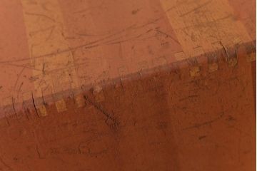 アンティーク雑貨　昭和レトロ　色々使える!大きな積み木【立方体・大】(スツール、飾り台、花台、ディスプレイ雑貨)(1)