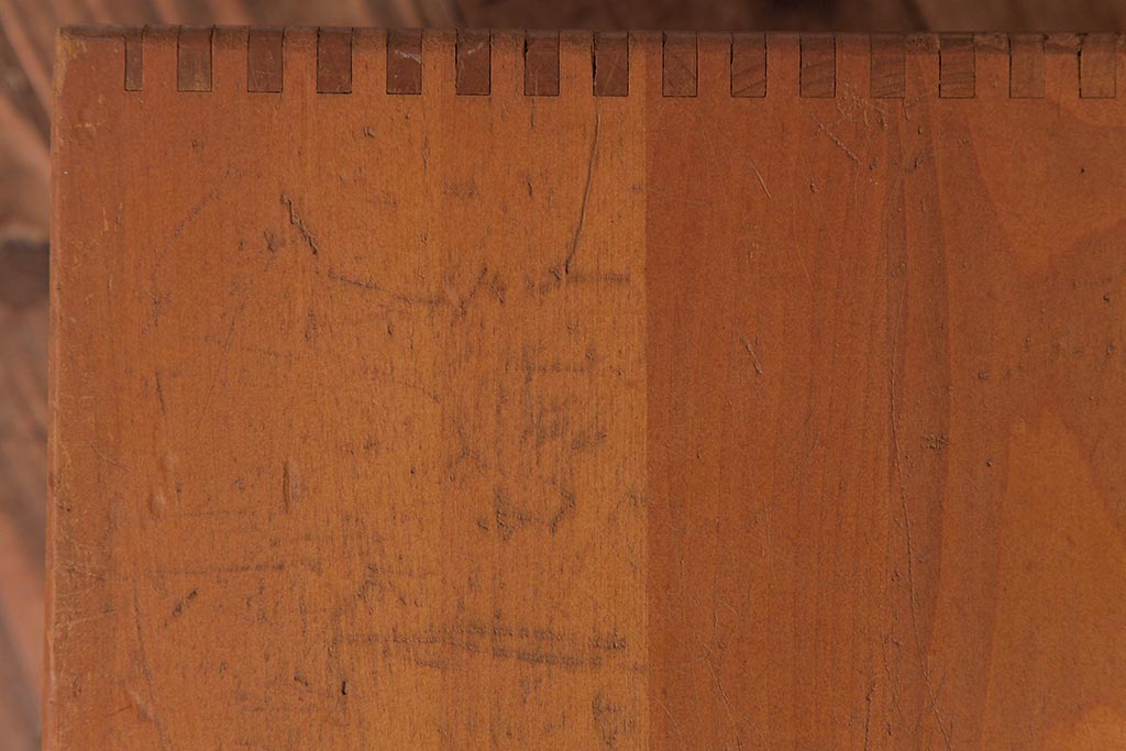 アンティーク雑貨　昭和レトロ　色々使える!大きな積み木【立方体・大】(スツール、飾り台、花台、ディスプレイ雑貨)(2)