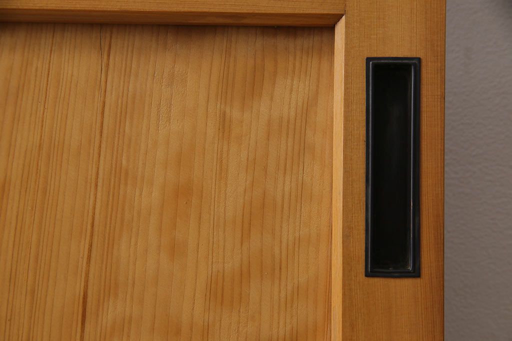 和製アンティーク　ぼかしガラスが味わい深いレトロな引き戸(ガラス戸、建具)