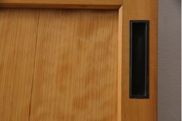 和製アンティーク　ぼかしガラスが味わい深いレトロな引き戸(ガラス戸、建具)