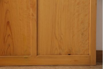 和製アンティーク　ぼかしガラスが味わい深いレトロな引き戸(ガラス戸、建具)