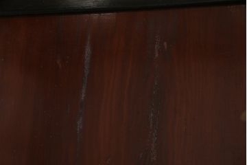 和製アンティーク　ヒノキ材　漆塗り　大振りで存在感のある帯戸(板戸、引き戸、建具)2枚セット(1)