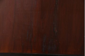 和製アンティーク　ヒノキ材　漆塗り　大振りで存在感のある帯戸(板戸、引き戸、建具)2枚セット(2)