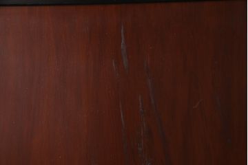 和製アンティーク　ヒノキ材　漆塗り　大振りで存在感のある帯戸(板戸、引き戸、建具)2枚セット(2)