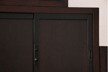 アンティーク家具　古民具・骨董　前板ケヤキ材　玉杢　自慢の一品としておすすめな和モダンの重ね松本階段箪笥