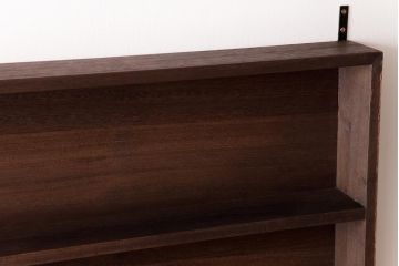 和製アンティーク　リメイク家具　桐材　柔らかな雰囲気を漂わせる壁掛け棚・2段(ウォールシェルフ、飾り棚、ディスプレイラック)