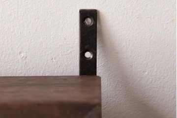 和製アンティーク　リメイク家具　桐材　柔らかな雰囲気を漂わせる壁掛け棚・2段(ウォールシェルフ、飾り棚、ディスプレイラック)