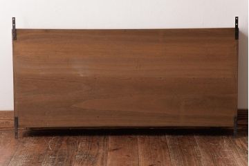 和製アンティーク　リメイク家具　桐材　柔らかな雰囲気を漂わせる壁掛け棚・2段(ウォールシェルフ、飾り棚、ディスプレイラック)(1)