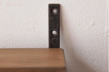 和製アンティーク　リメイク家具　桐材　柔らかな雰囲気を漂わせる壁掛け棚・2段(ウォールシェルフ、飾り棚、ディスプレイラック)(1)