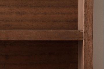 和製アンティーク　リメイク家具　桐材　柔らかな雰囲気を漂わせる壁掛け棚・2段(ウォールシェルフ、飾り棚、ディスプレイラック)(2)