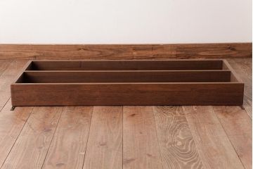 和製アンティーク　リメイク家具　桐材　柔らかな雰囲気を漂わせる壁掛け棚・2段(ウォールシェルフ、飾り棚、ディスプレイラック)(2)