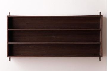 リメイク家具　桐材　柔らかな雰囲気を漂わせるウォールシェルフ・3段(壁掛け収納棚、飾り棚、ディスプレイラック)(1)