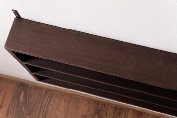 リメイク家具　桐材　柔らかな雰囲気を漂わせるウォールシェルフ・3段(壁掛け収納棚、飾り棚、ディスプレイラック)(1)