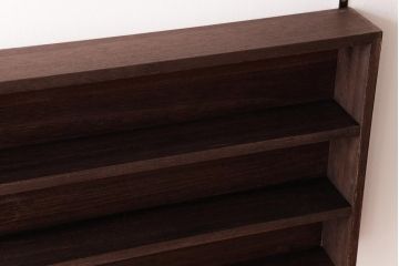 リメイク家具　桐材　柔らかな雰囲気を漂わせるウォールシェルフ・3段(壁掛け収納棚、飾り棚、ディスプレイラック)(1)