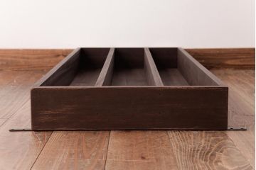 リメイク家具　桐材　柔らかな雰囲気を漂わせるウォールシェルフ・3段(壁掛け収納棚、飾り棚、ディスプレイラック)(1)