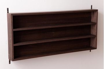 リメイク家具　桐材　柔らかな雰囲気を漂わせるウォールシェルフ・3段(壁掛け収納棚、飾り棚、ディスプレイラック)(1)