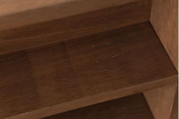 リメイク家具　桐材　柔らかな雰囲気を漂わせるウォールシェルフ・3段(壁掛け収納棚、飾り棚、ディスプレイラック)(2)