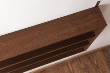 リメイク家具　桐材　柔らかな雰囲気を漂わせるウォールシェルフ・3段(壁掛け収納棚、飾り棚、ディスプレイラック)(3)