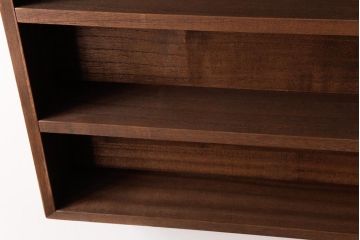 リメイク家具　桐材　柔らかな雰囲気を漂わせるウォールシェルフ・3段(壁掛け収納棚、飾り棚、ディスプレイラック)(3)