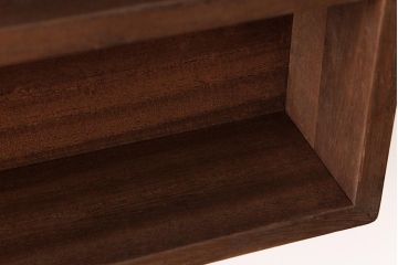 リメイク家具　桐材　柔らかな雰囲気を漂わせるウォールシェルフ・3段(壁掛け収納棚、飾り棚、ディスプレイラック)(3)