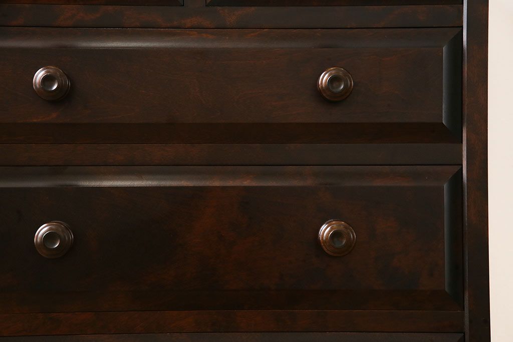 ビンテージ　北海道民芸家具　小振りなチェスト(引き出し、整理タンス)