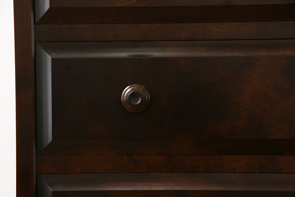 ビンテージ　北海道民芸家具　小振りなチェスト(引き出し、整理タンス)