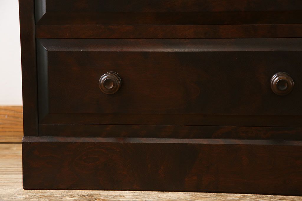 ビンテージ　北海道民芸家具　小振りなチェスト(引き出し、整理タンス)