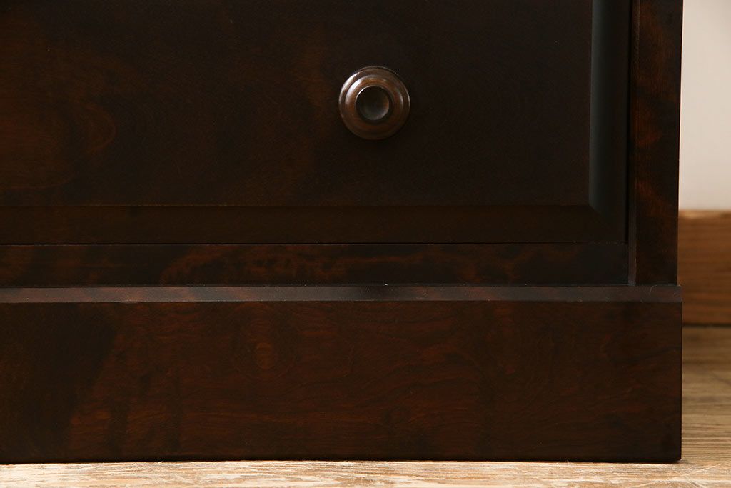 ビンテージ　北海道民芸家具　小振りなチェスト(引き出し、整理タンス)