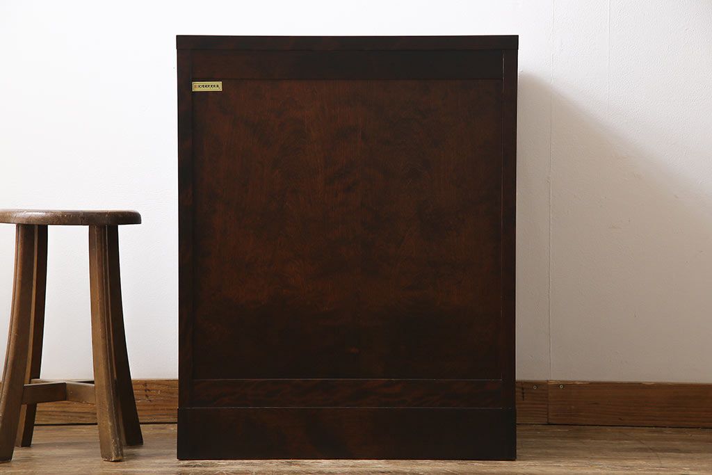 ビンテージ　北海道民芸家具　小振りなチェスト(引き出し、整理タンス)