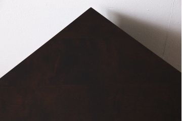 中古　絶版品!　北海道民芸家具　2枚扉のコーナーキャビネット(収納棚、戸棚)