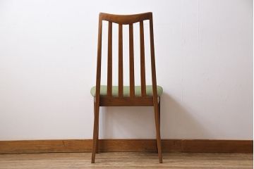 ヴィンテージ家具　ビンテージ　G-PLAN(ジープラン)　淡いグリーンのおしゃれなダイニングチェア(ワークチェア、椅子)(2)