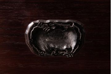 アンティーク雑貨　和製アンティーク　上手物　指物　本紫檀　上品な雰囲気漂う高級箱火鉢(角火鉢、手あぶり)