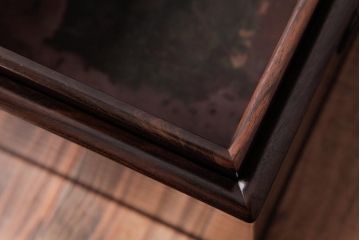 アンティーク雑貨　和製アンティーク　上手物　指物　本紫檀　上品な雰囲気漂う高級箱火鉢(角火鉢、手あぶり)(1)