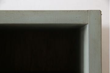 ペイント家具　リメイク　落ち着いた色合いの縦長マス目棚(下駄箱、オープンラック、収納棚、ロッカー)(R-032425)