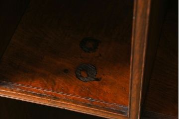 アンティーク家具　特注品　激レア!　ケヤキ・栗・楠材　美術品のような存在感の文人書箱(収納棚、書庫、和本入れ)