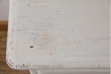 アンティーク家具　フランスアンティーク　カントリースタイルに馴染む当店ペイントのカップボード(飾り棚、キャビネット)