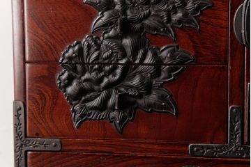 中古　門間箪笥店(門間屋)　仙台箪笥　木地呂塗り　弐番　小箪笥(小引き出し)(定価約19万4千円)