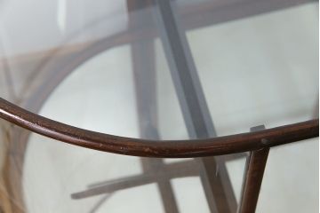 レトロ家具　イギリスアンティーク　最高級!　マホガニー材　レトロな大型ガラスケース(ショーケース、陳列棚、店舗什器)