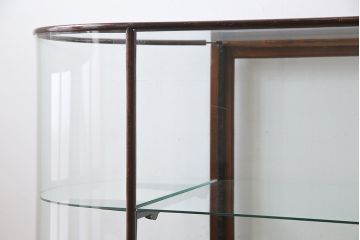 レトロ家具　イギリスアンティーク　最高級!　マホガニー材　レトロな大型ガラスケース(ショーケース、陳列棚、店舗什器)