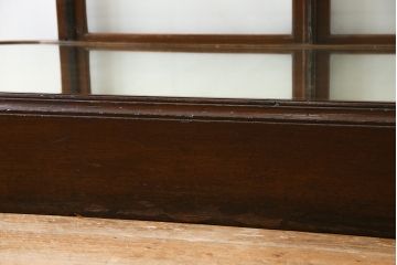 レトロ家具　イギリスアンティーク　最高級!　マホガニー材　レトロな大型ガラスケース(ショーケース、陳列棚、店舗什器)